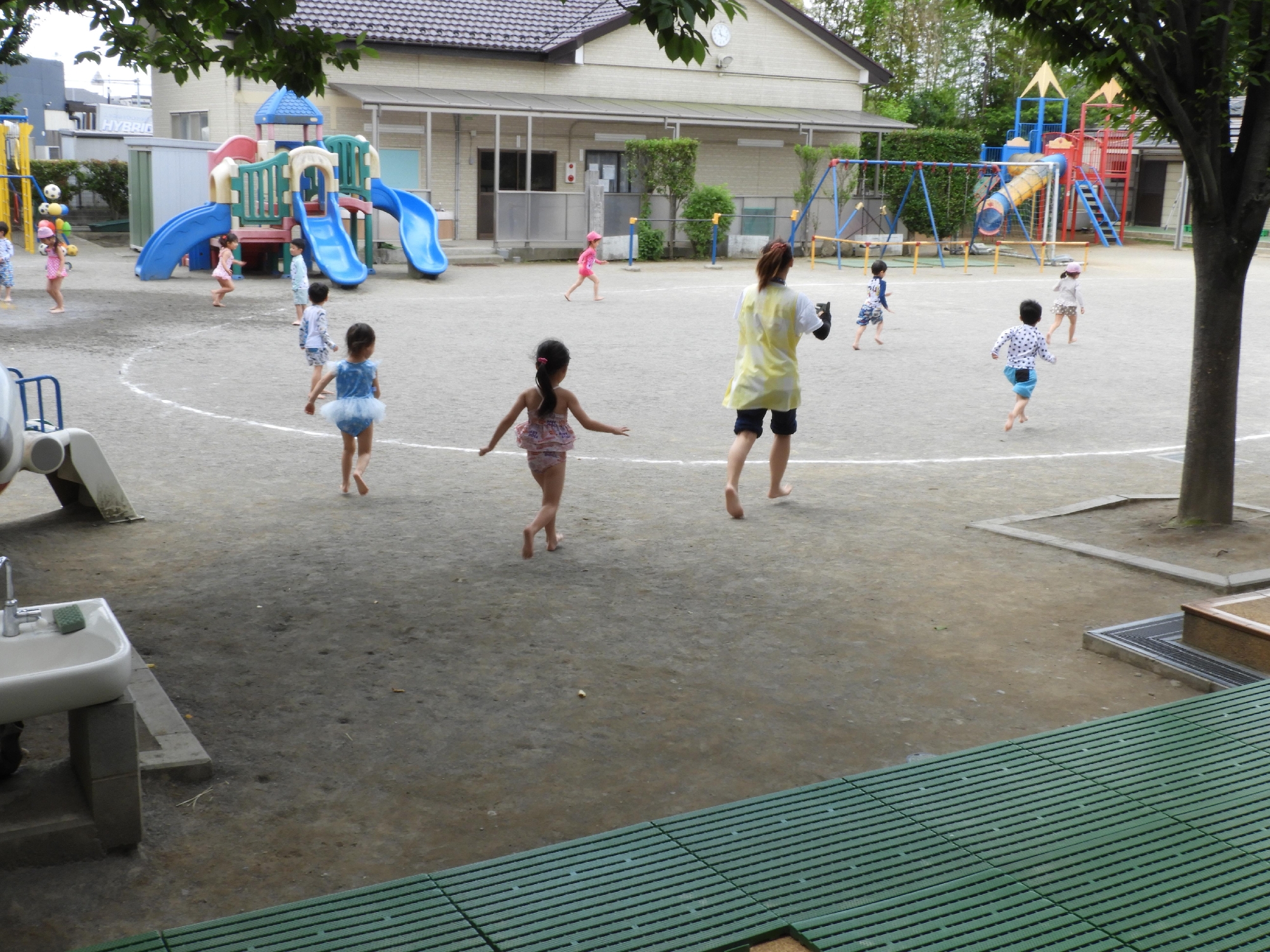 水着の着る練習